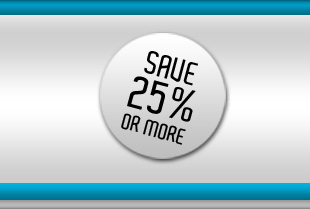 Save 25% or more